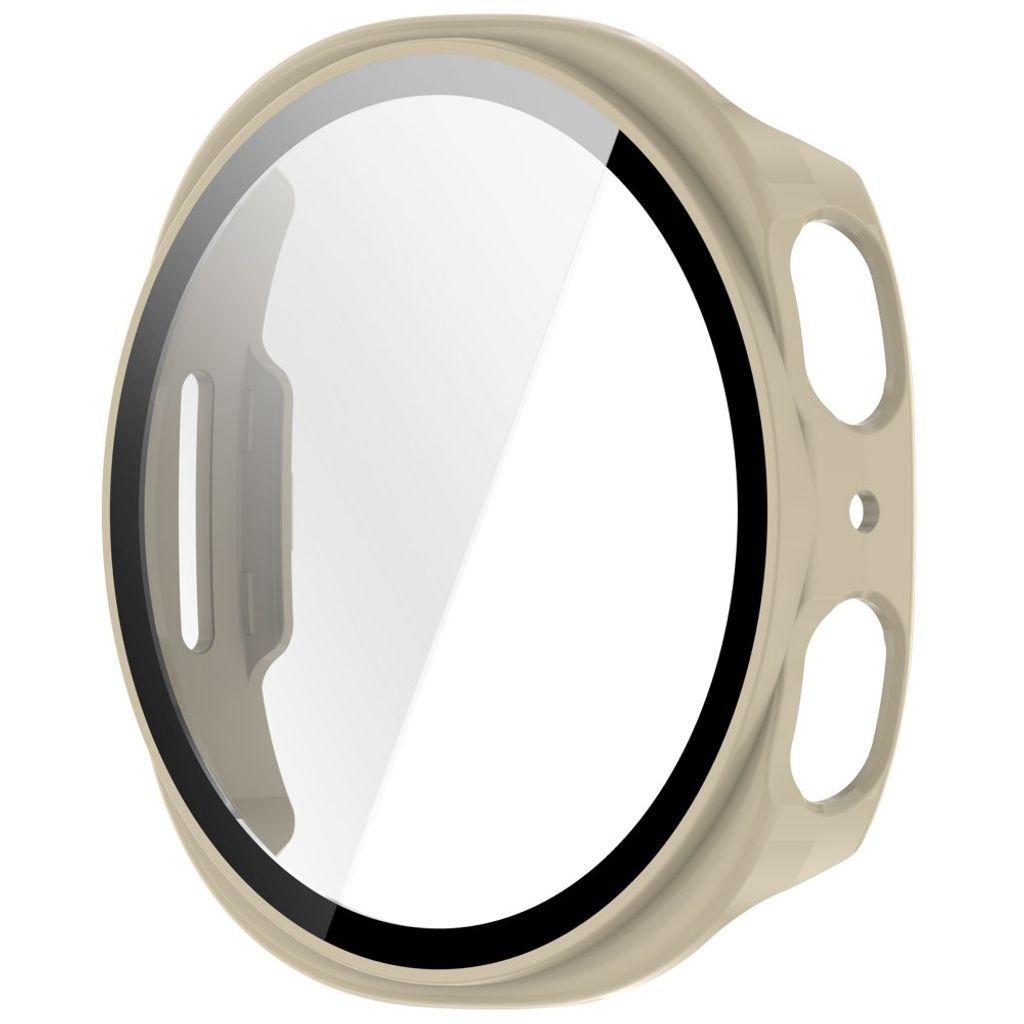 Samsung Galaxy Watch9 44mm Deksel med skjermbeskytter i glass - Hvit