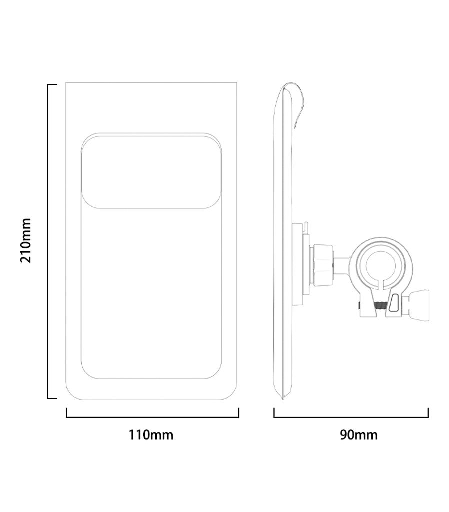 Yesido Vanntett veske til sykkeltelefon med 360° rotasjon