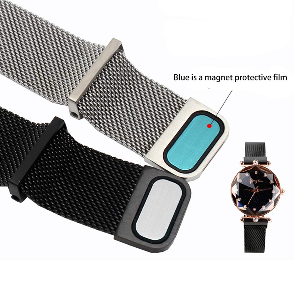 Garmin Vivoactive 4s/Vivomove 3S etc. Milanese Klokkereim - Svart