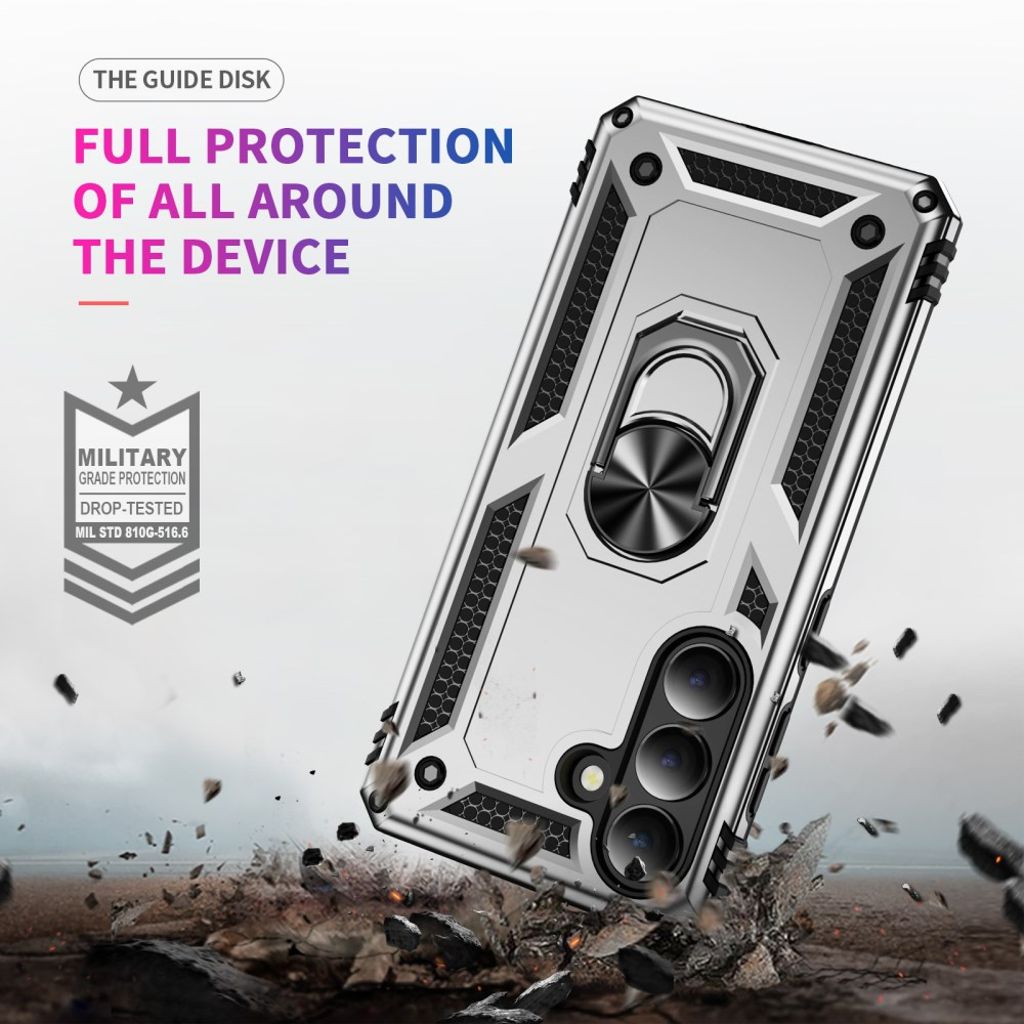 Samsung Galaxy S26 Plus Deksel med Stativ – Sølv