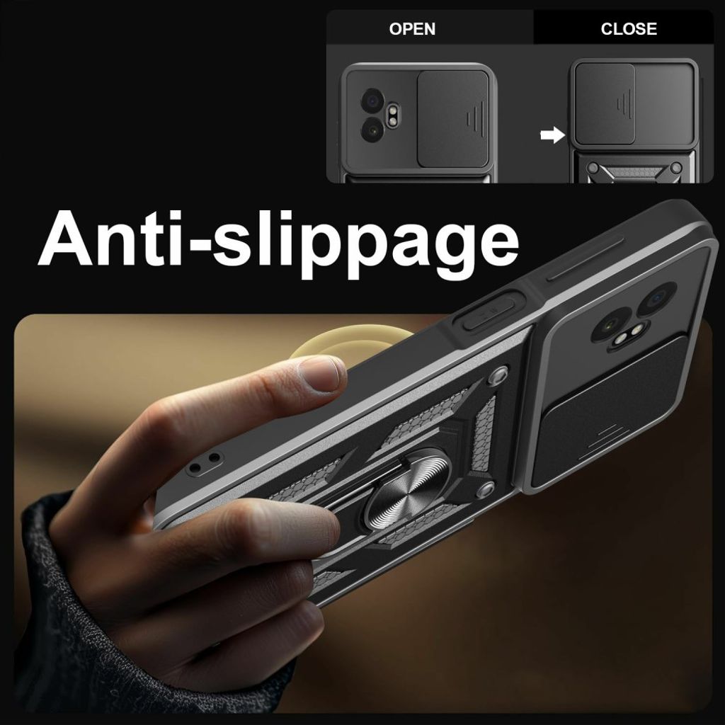 Samsung Galaxy XCover7 Pro deksel med ringholder - Gull