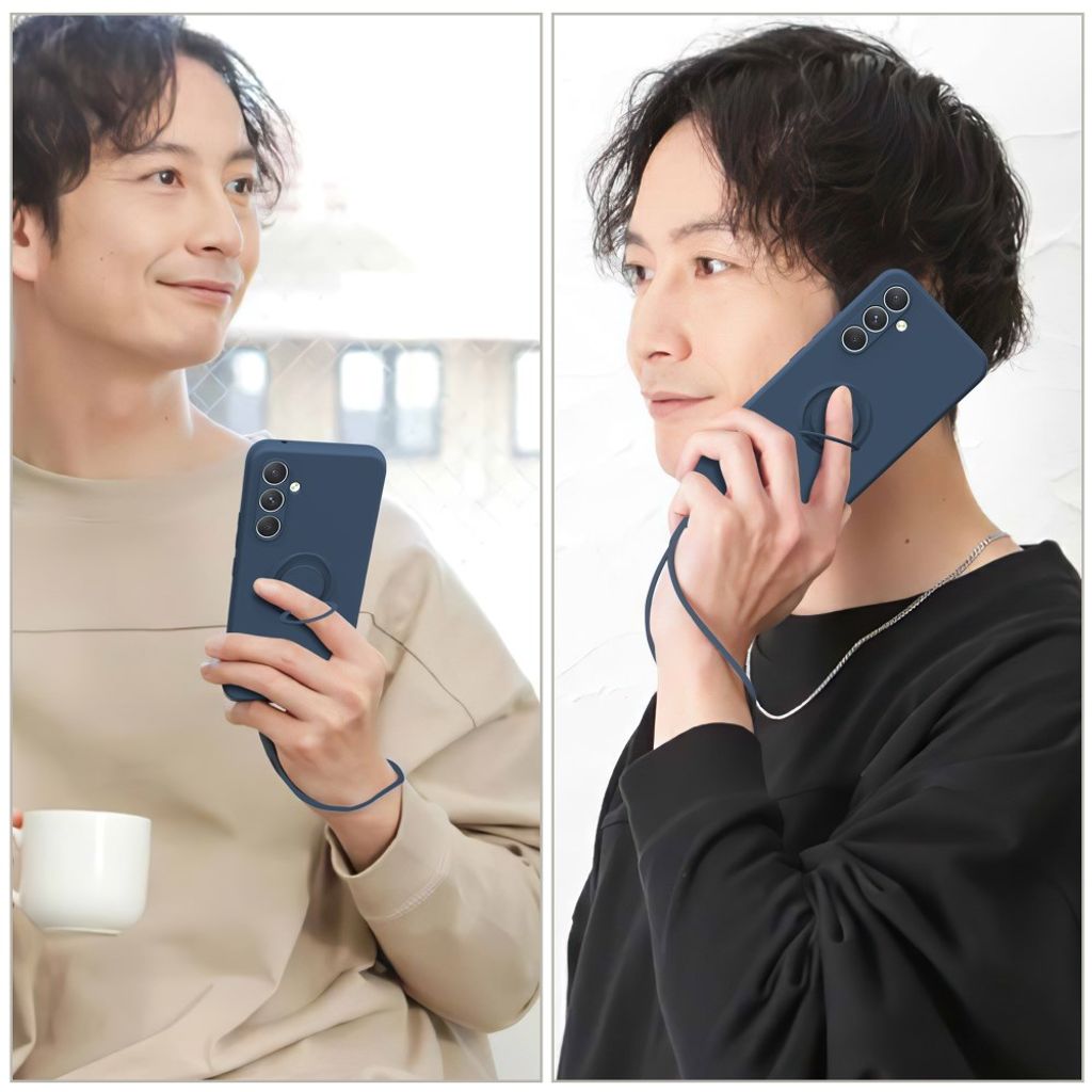Samsung Galaxy A27 5G Kuori Sormuspidikkeellä – Musta