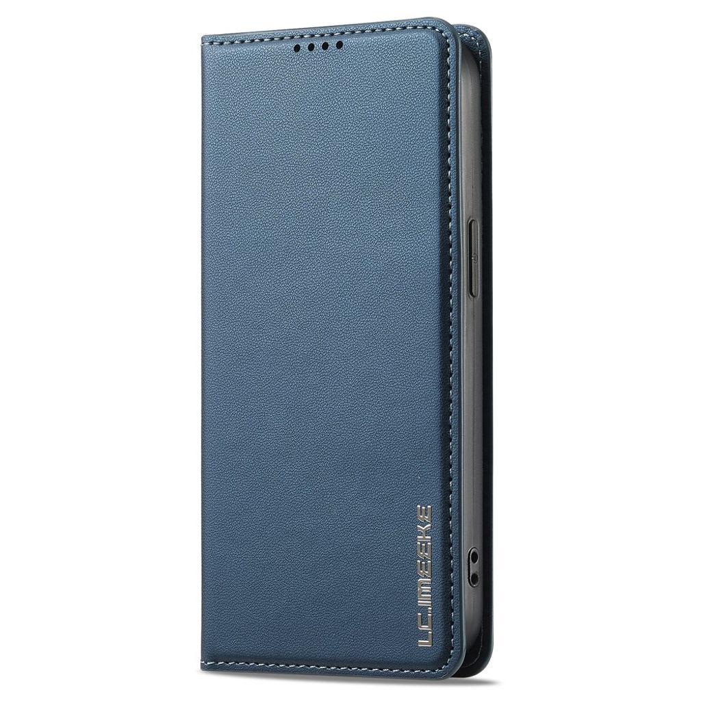 LC.IMEEKE iPhone 14/13 Wallet Cover Stand PU Leather - Blue