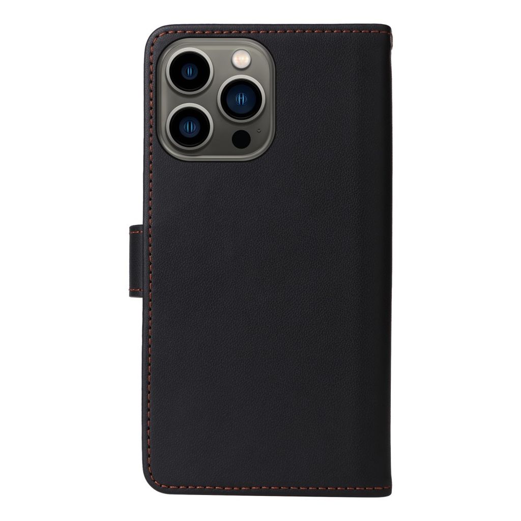 BETOPNICE iPhone 13 Pro Max 2-in-1 Wallet Cover RFID-estävä – Musta