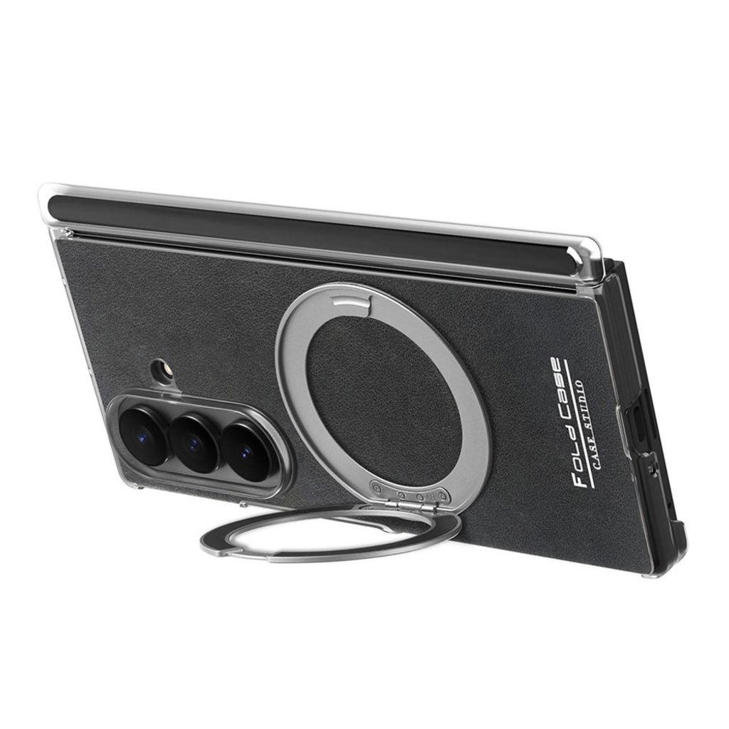 Samsung Galaxy Z Fold8 Ultra MagSafe kuori rengasjalustalla - Musta