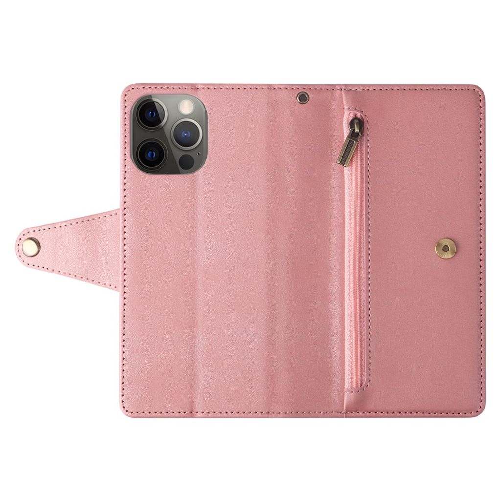 iPhone 12 Pro Max Kotelo Jalusta - Ruusu kultaa