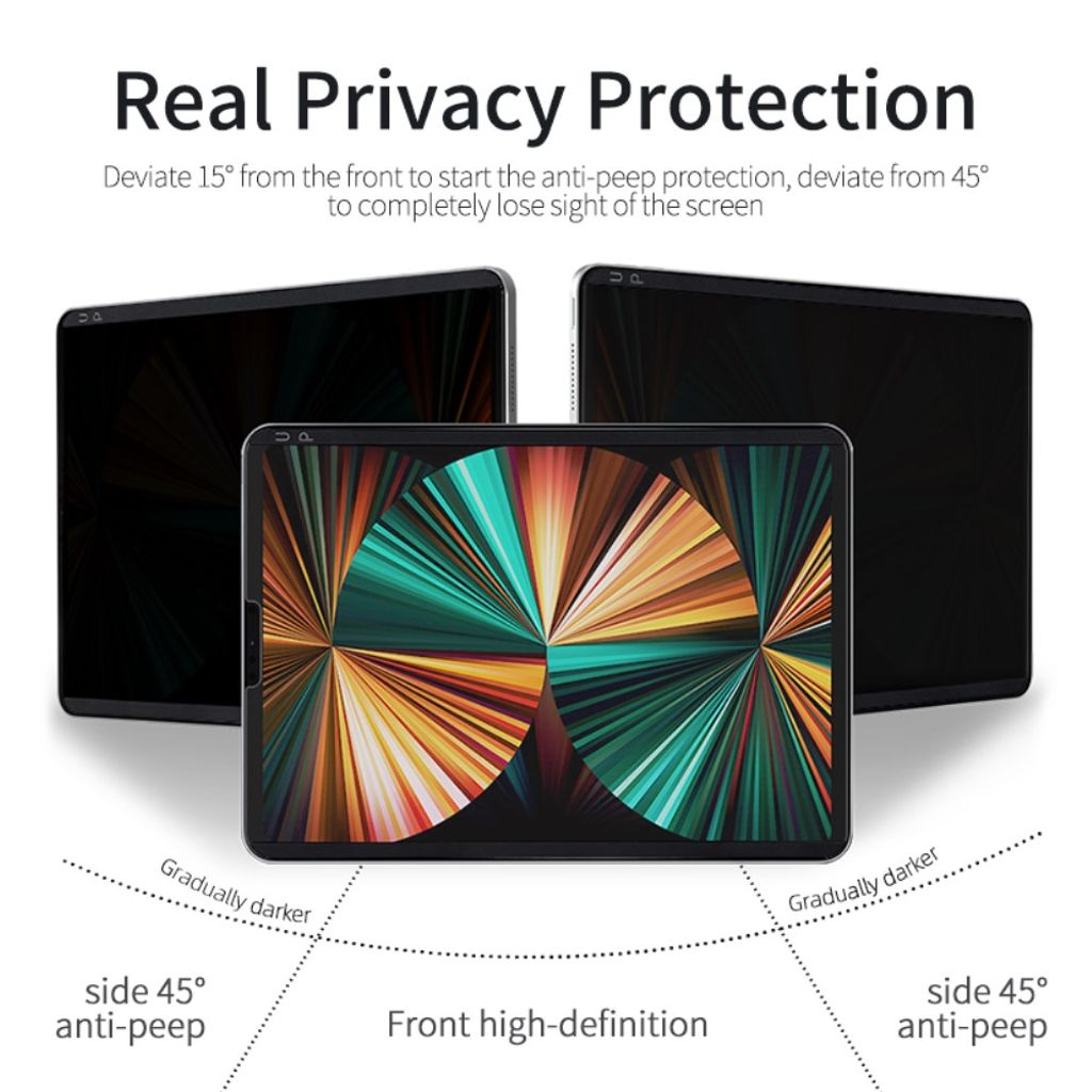 iPhone Fold Skærmbeskyttelse Privacy PET Front/Bag - Sort