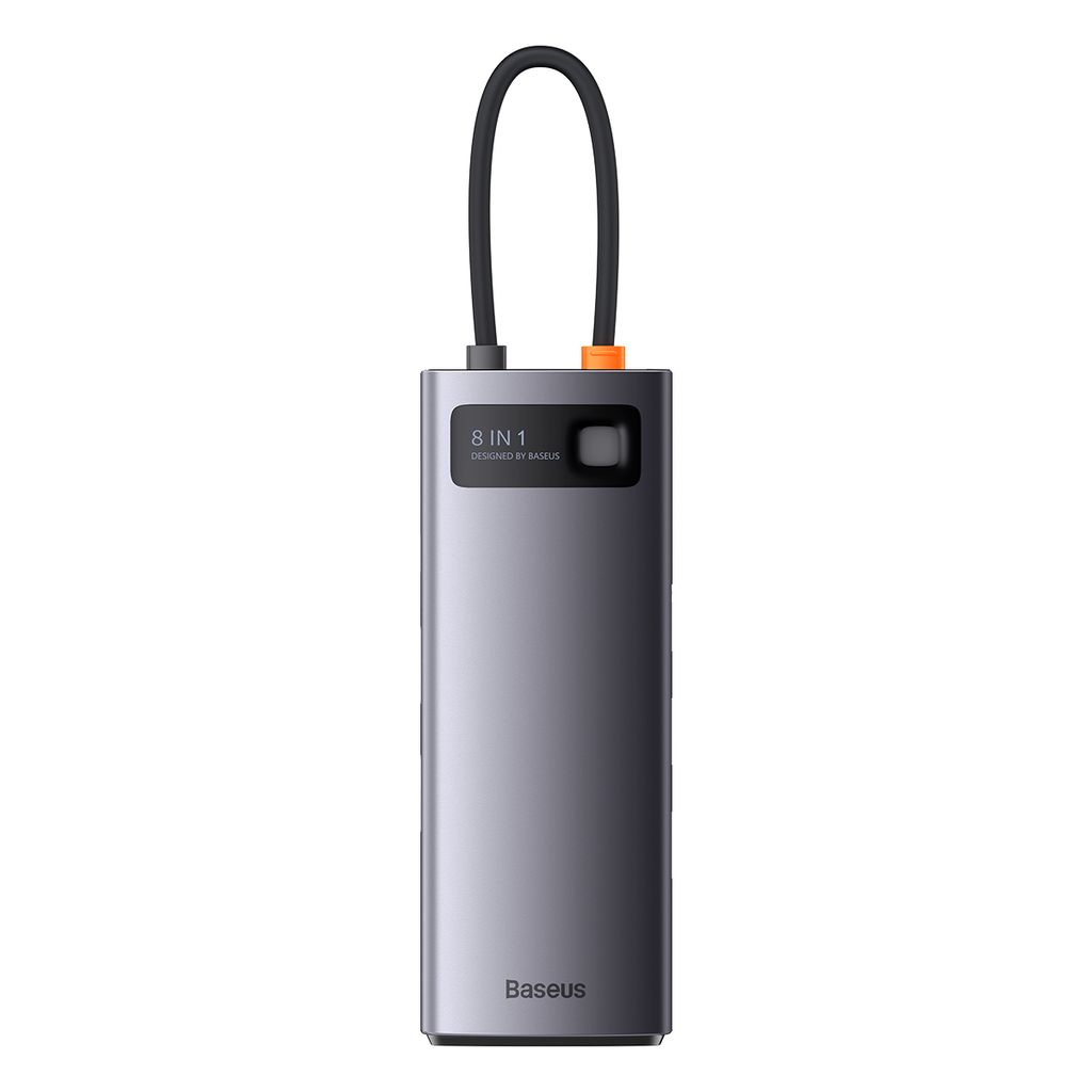 Baseus StarJoy 8i1 USB-C multiport hub - grå