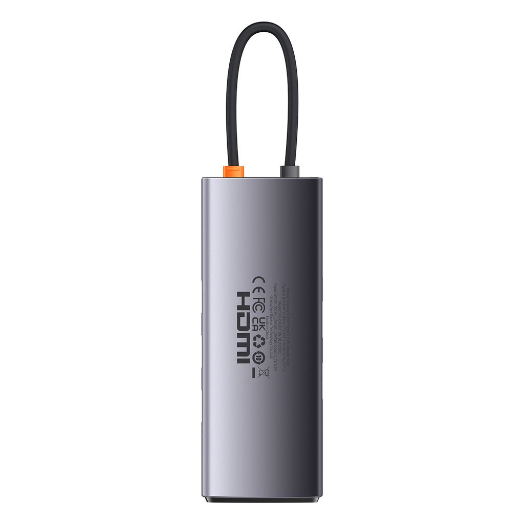 Baseus StarJoy 8i1 USB-C multiport hub - grå