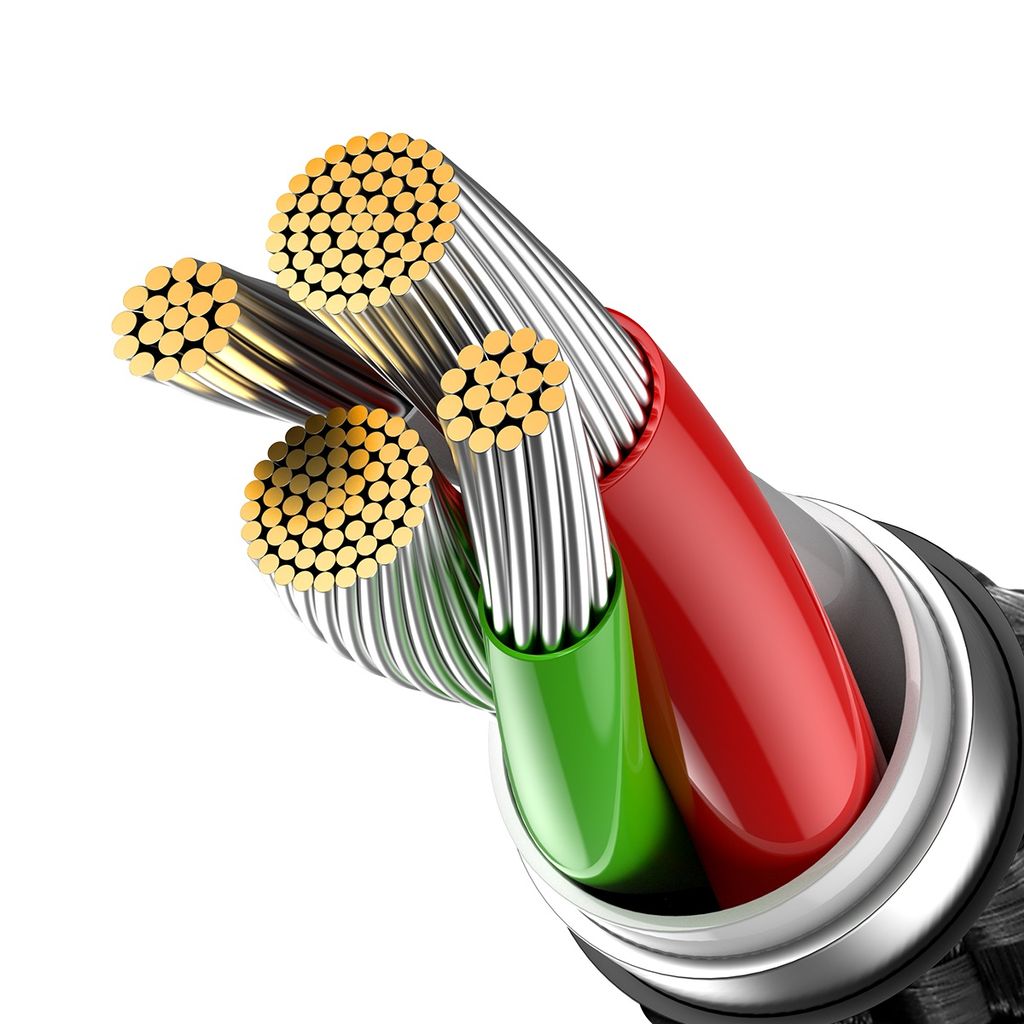 Baseus Glimmer Series kabel USB-A til Lightning 2m sort