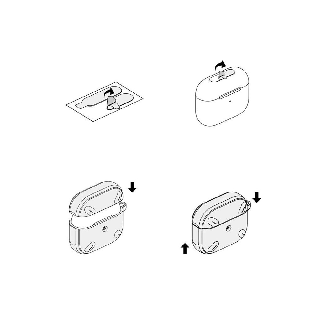 Ringke Onyx Case for AirPods Pro 1 / 2 - Gray