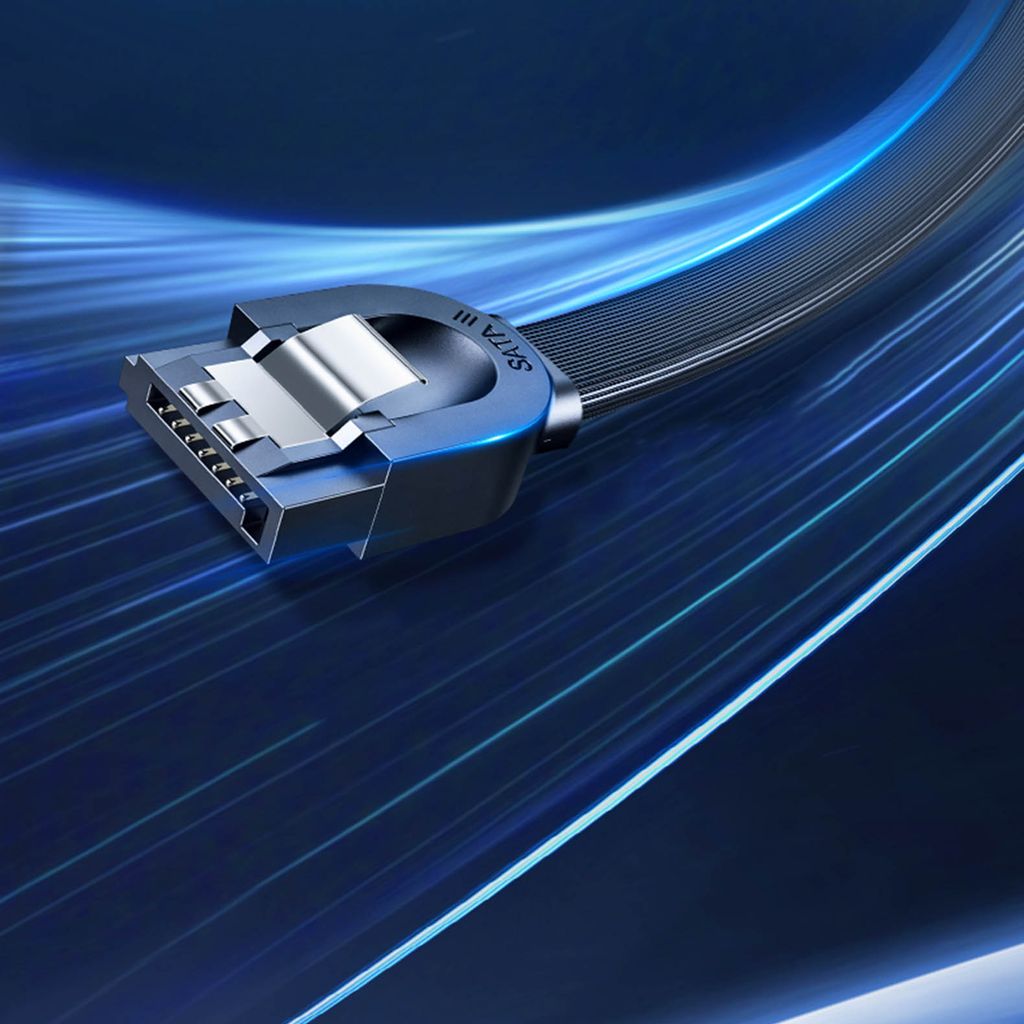 Ugreen angle SATA 3.0 kabel 0.5m sort (US217)