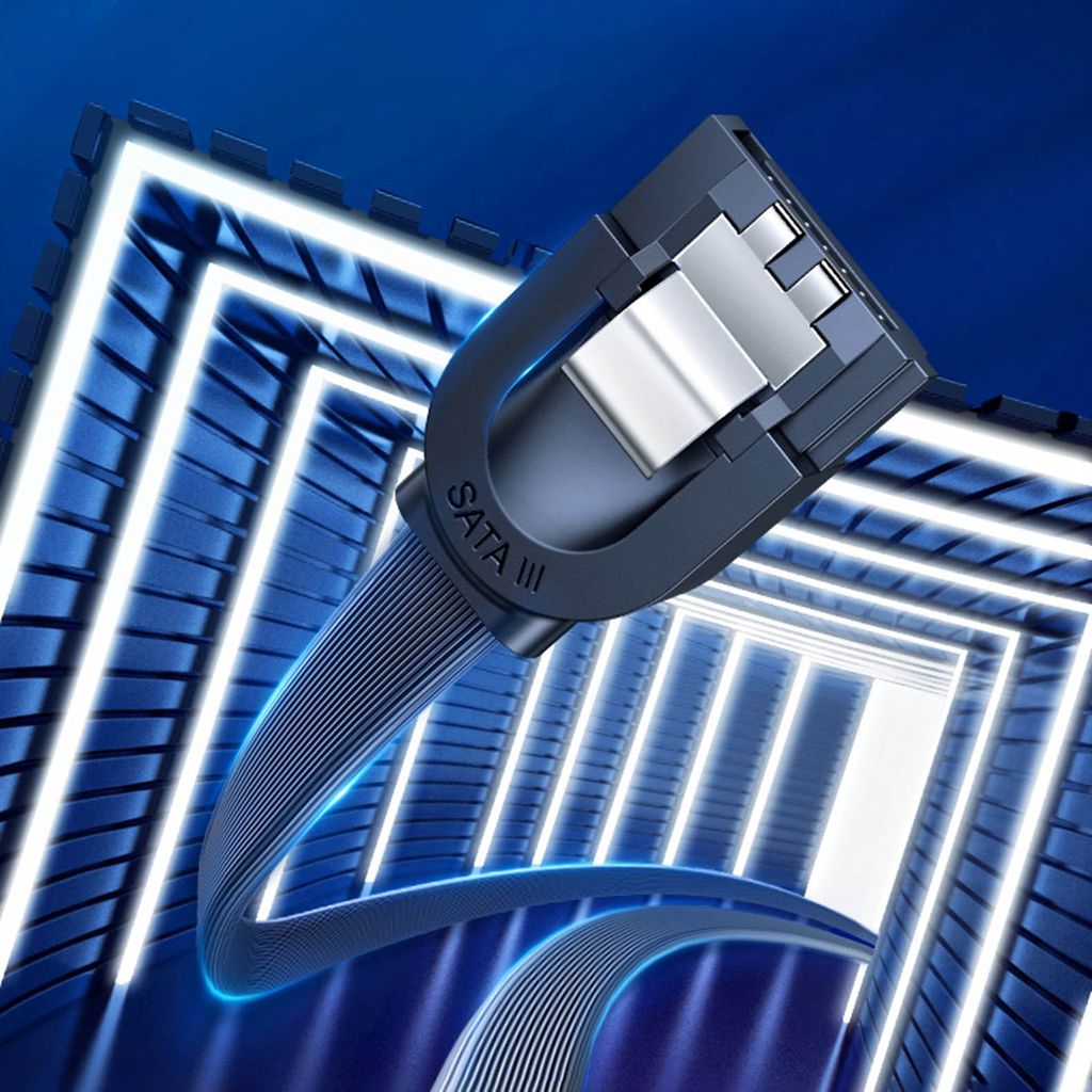 Ugreen angle SATA 3.0 kabel 0.5m sort (US217)