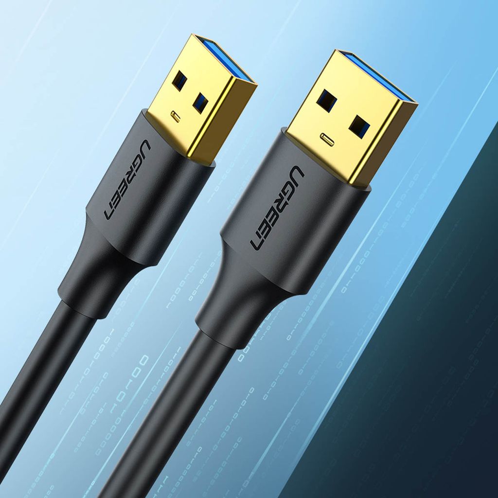 Ugreen US128 10369 USB-A 3.0 kabel 0,5m – svart