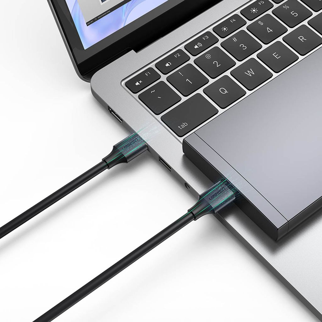 Ugreen US128 10369 USB-A 3.0 kabel 0,5m – svart