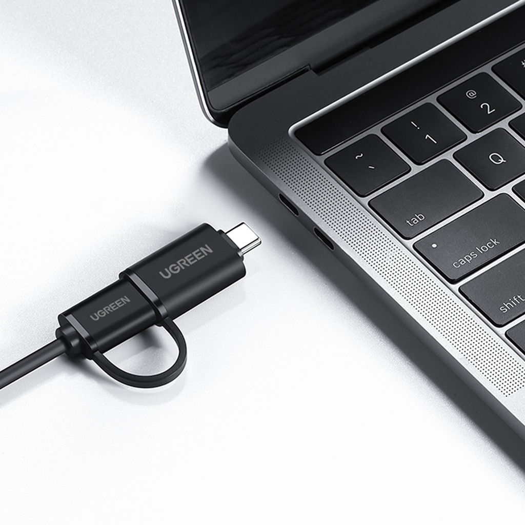 Ugreen HUB 4in1 USB-C - 4xUSB 3.0 5Gb/s 1m svart (CR113)