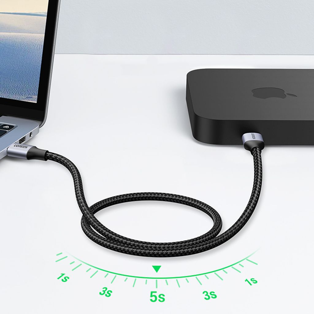 Ugreen USB 3.0 kabel 1m grå – hurtig overførsel og opladning