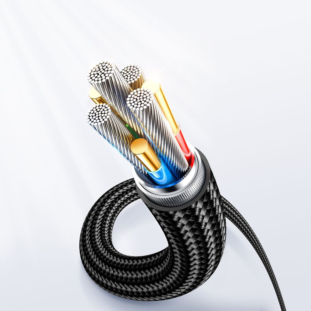 Joyroom A4 USB-C / Lightning kabel 20W 1.2m med display - sort