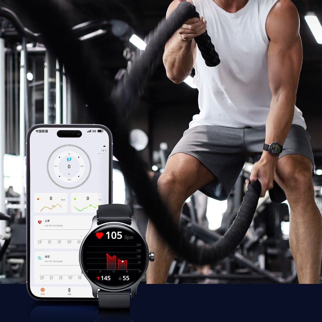 Joyroom Classis Series JR-FC1 smartklokke med samtalefunksjon, IP68, grå