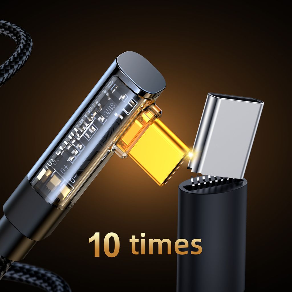 Joyroom Gaming Cable S-CC100A6 USB-C / USB-C 100W 1.2m - sort