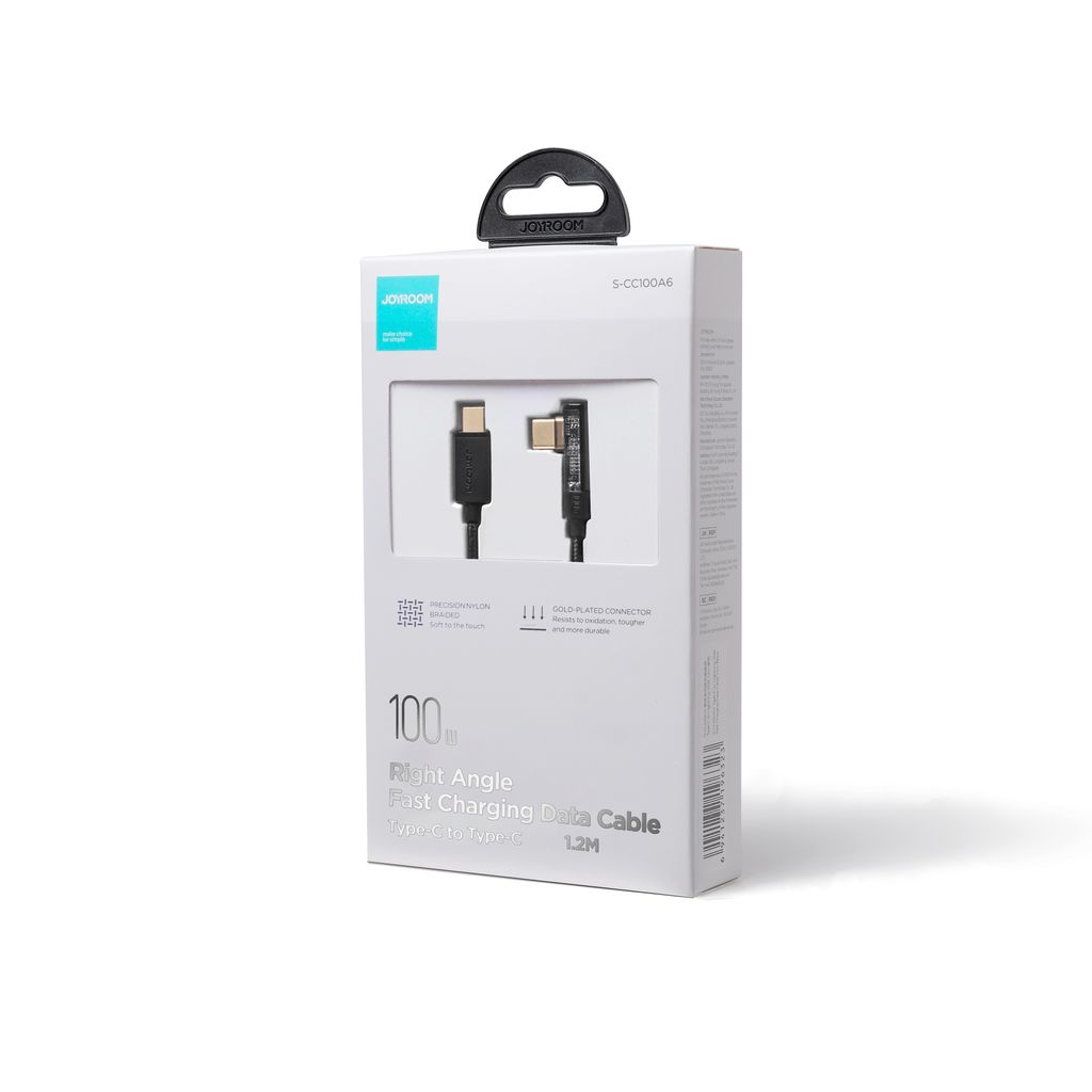 Joyroom Gaming Cable S-CC100A6 USB-C / USB-C 100W 1.2m - sort