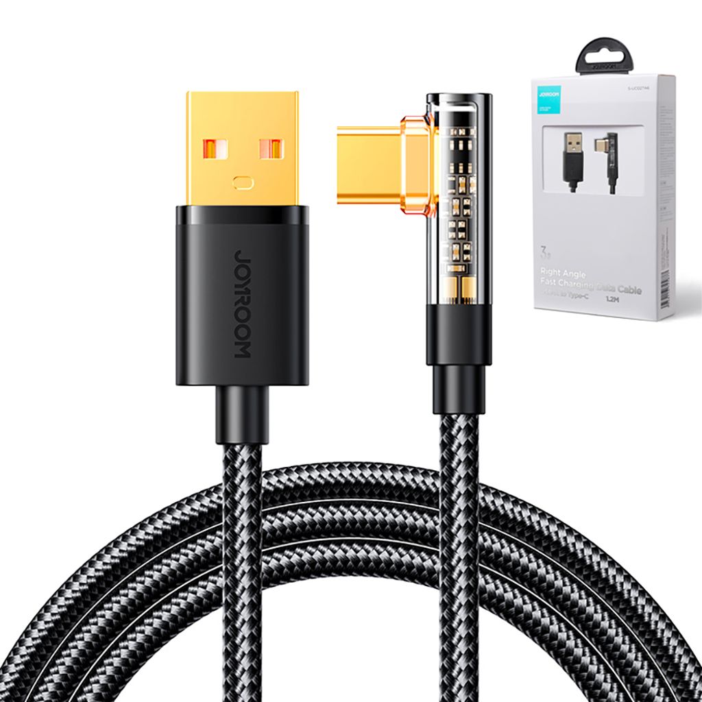 Joyroom Gaming Cable S-UC027A6 USB-C til USB-A 3A 1,2 m – sort