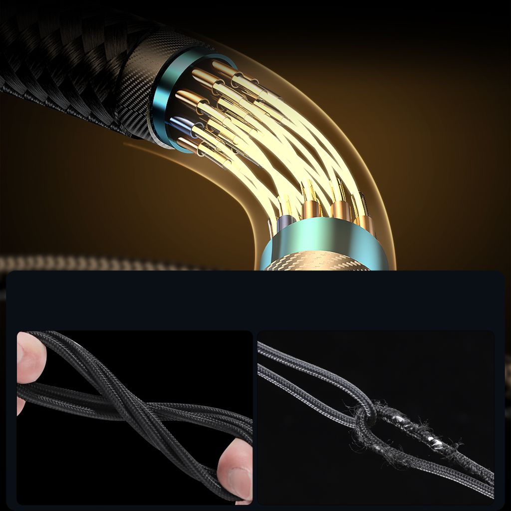 Joyroom Gaming Cable S-UC027A6 USB-C til USB-A 3A 1,2 m – sort