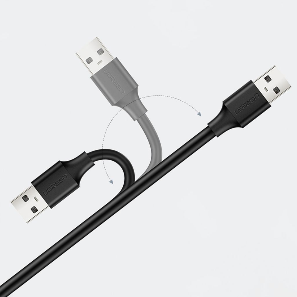 Ugreen USB-förlängningskabel USB-A hane till USB-A hona 1,5m svart