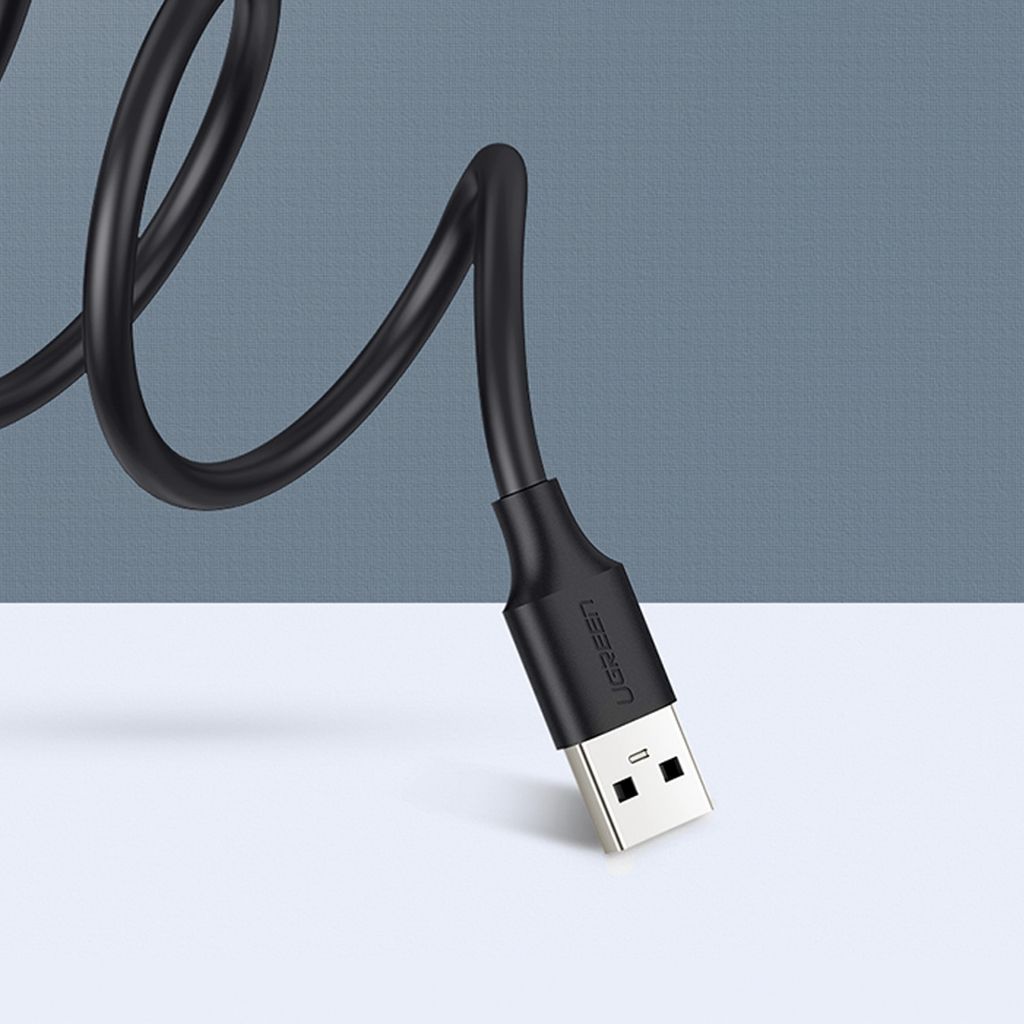 Ugreen USB-förlängningskabel USB-A hane till USB-A hona 1,5m svart