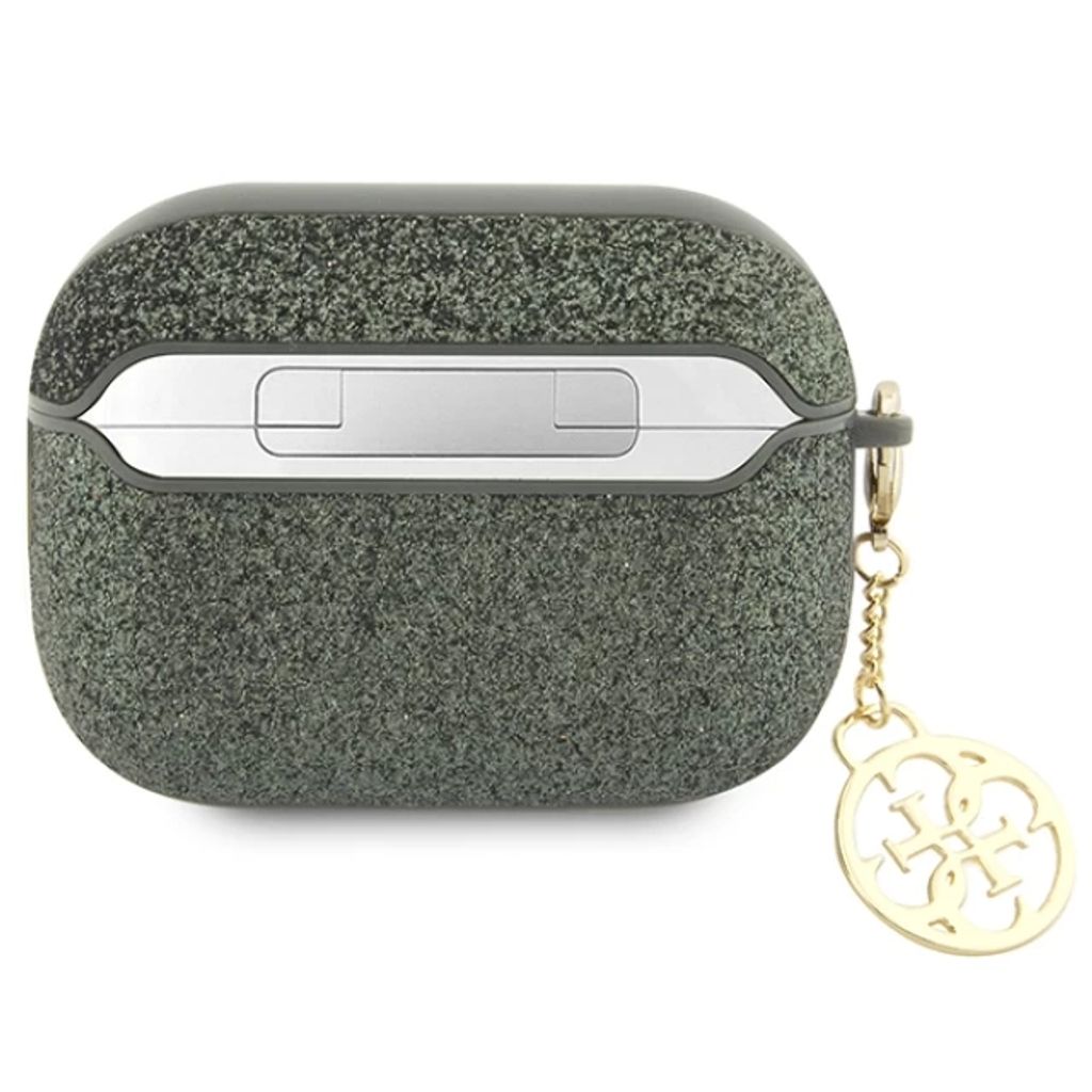 Guess Glitter Flake 4G Charm Etui till Airpods Pro 2 - Grøn