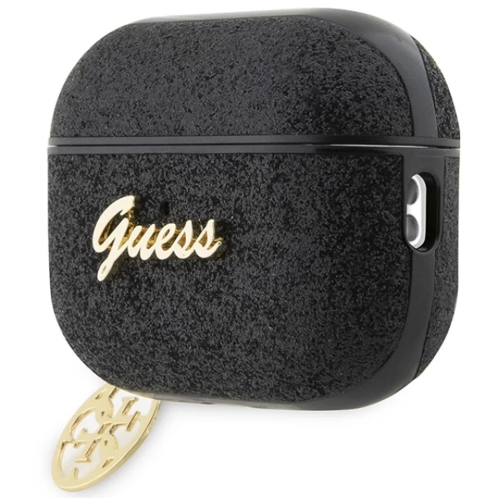 Guess Glitter Flake 4G Charm Etui till Airpods Pro 2 - Sort