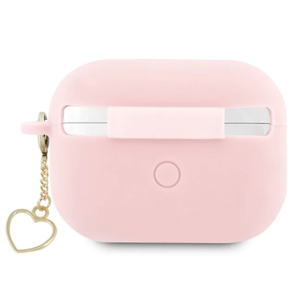 Guess Charm Heart Silikon Fodral till Airpods Pro 2 - Rosa