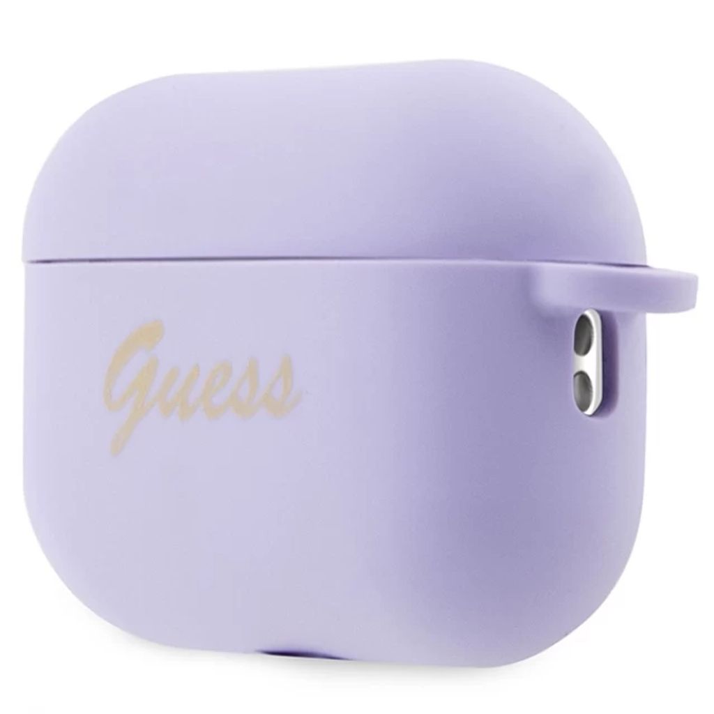 Guess Charm Heart Silikon Fodral till Airpods Pro 2 - Lila