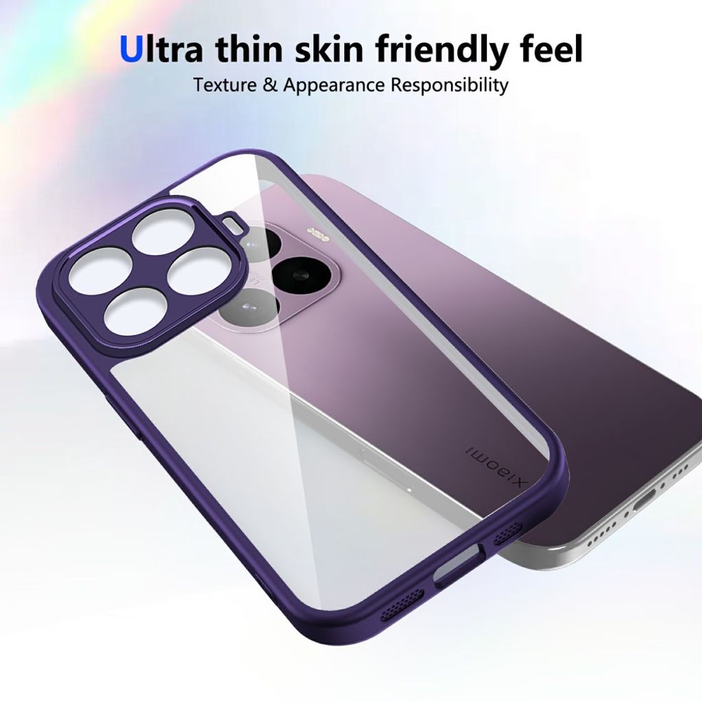 Xiaomi 17T Läpinäkyvällä takaosalla varustettu kuori - Violetti