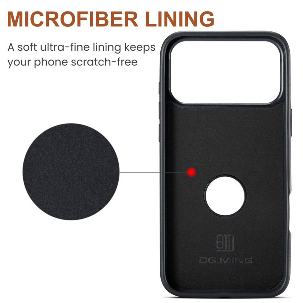 DG.MING iPhone 18 Pro Max/17 Pro Max Skal med Magnetisk Avtagbar Plånbok - Grön