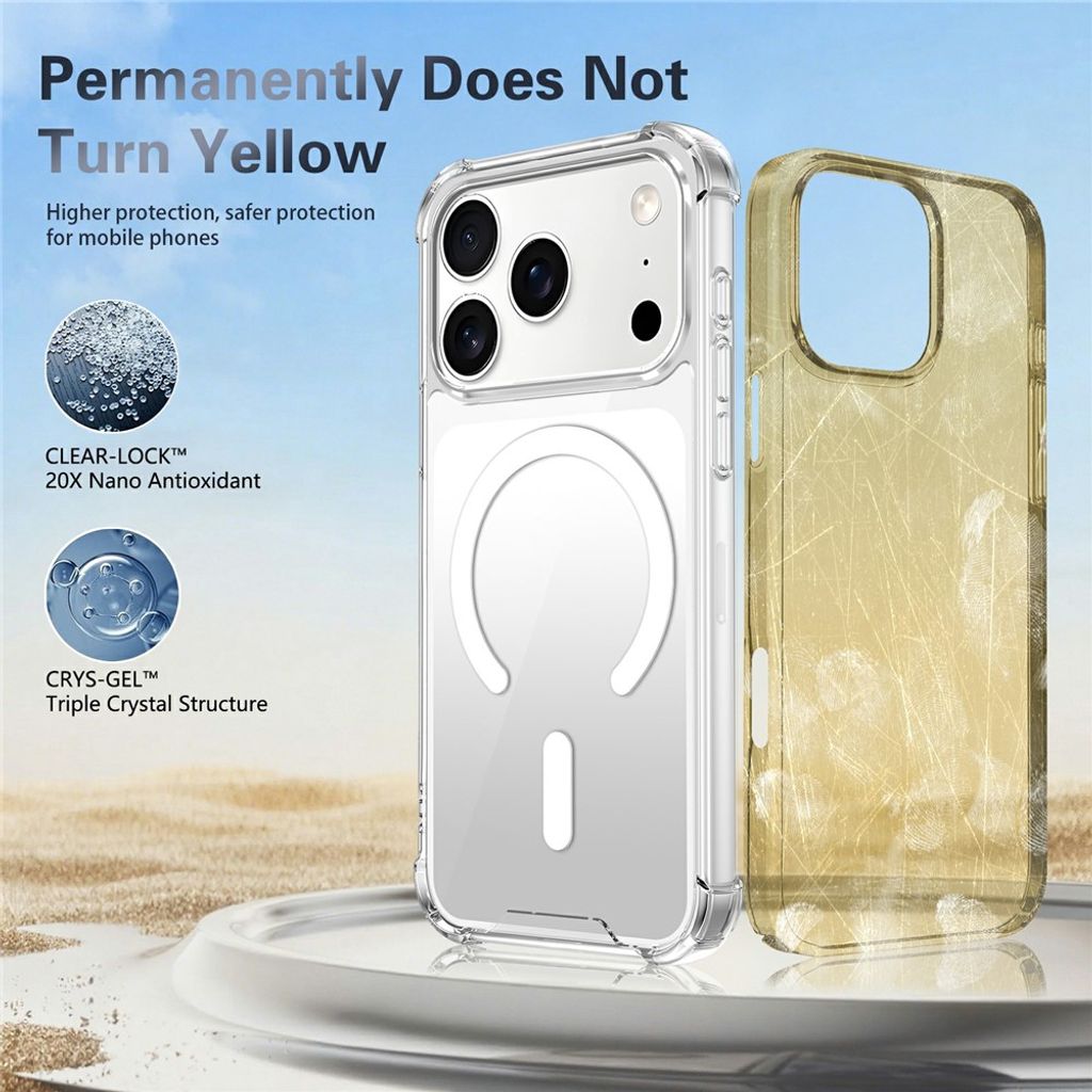 iPhone 18 Pro MagSafe-cover med 2x skærmbeskyttelse + 2x kameralinsebeskyttelse