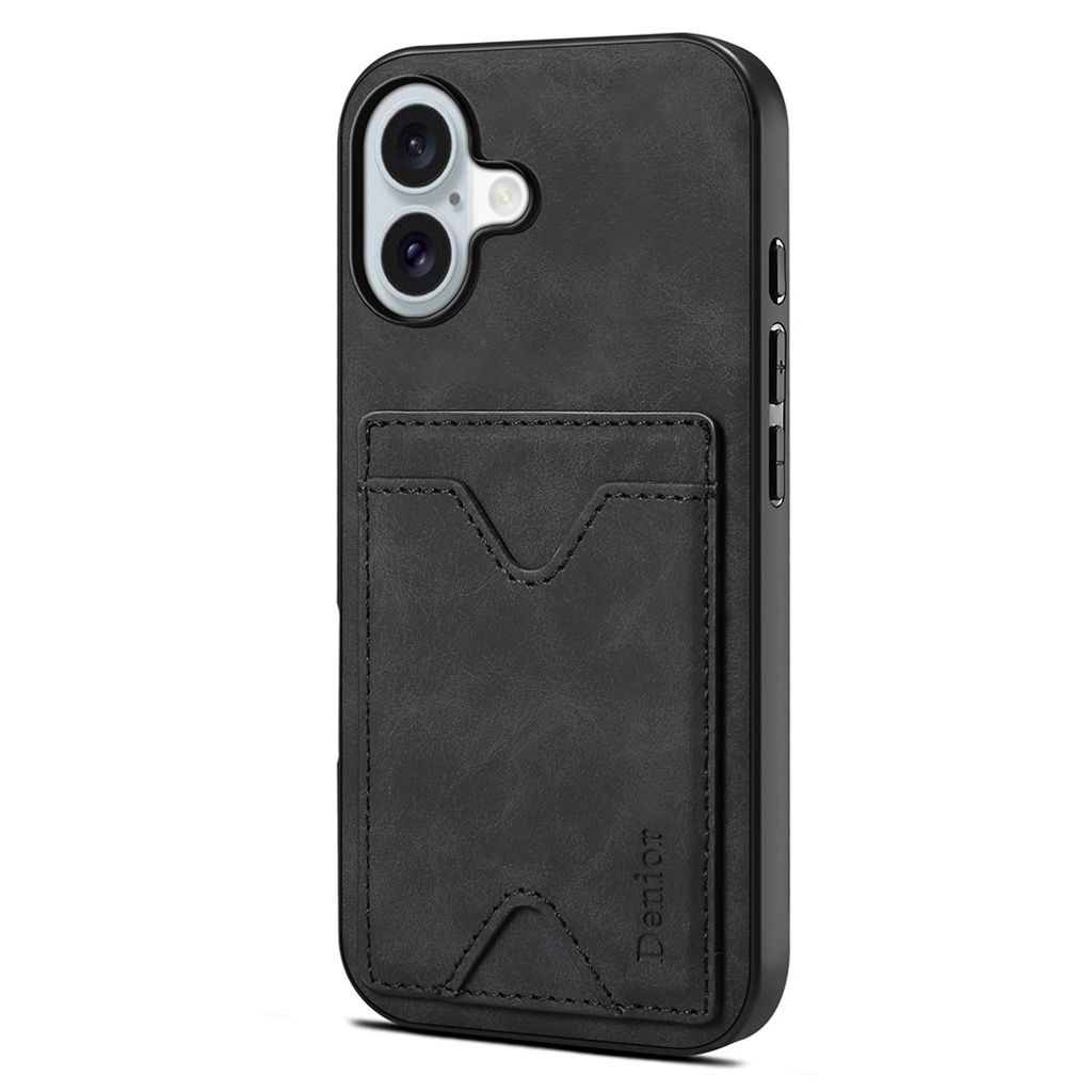 DENIOR iPhone 17 Case with Stand - Black