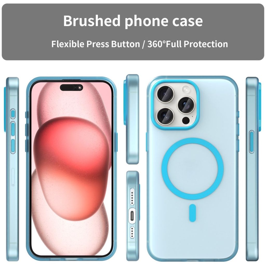 iPhone 15 Pro Max Cover med MagSafe - Blå