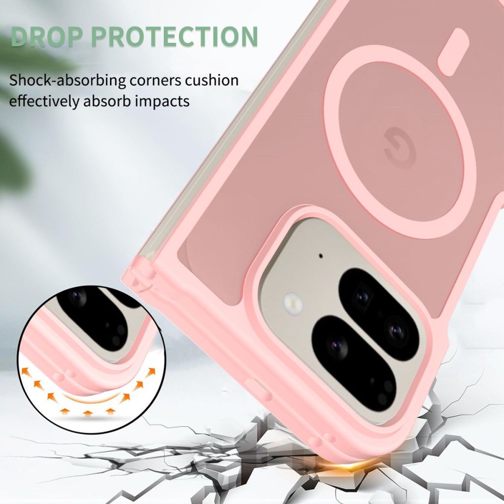 Google Pixel 10 Pro Fold Cover med MagSafe - Lyserød