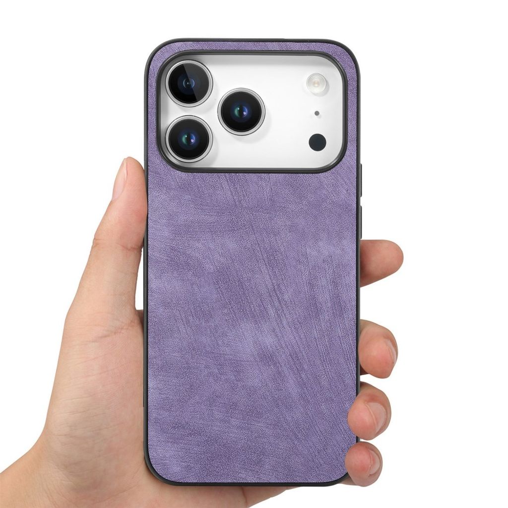 iPhone 18 Pro/17 Pro Kuori PU-nahkaa - Violetti
