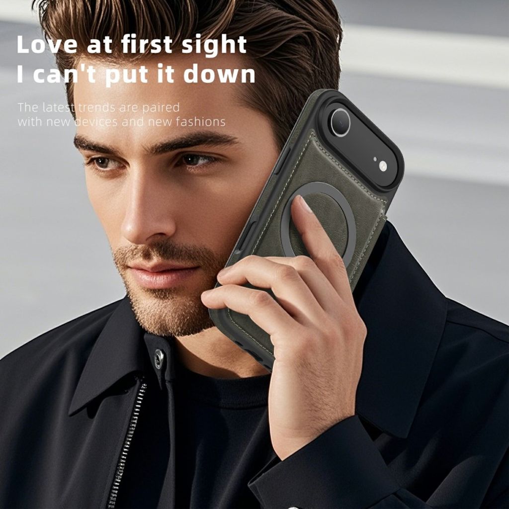 iPhone 17 Air MagSafe Cover with Card Slots - Grey