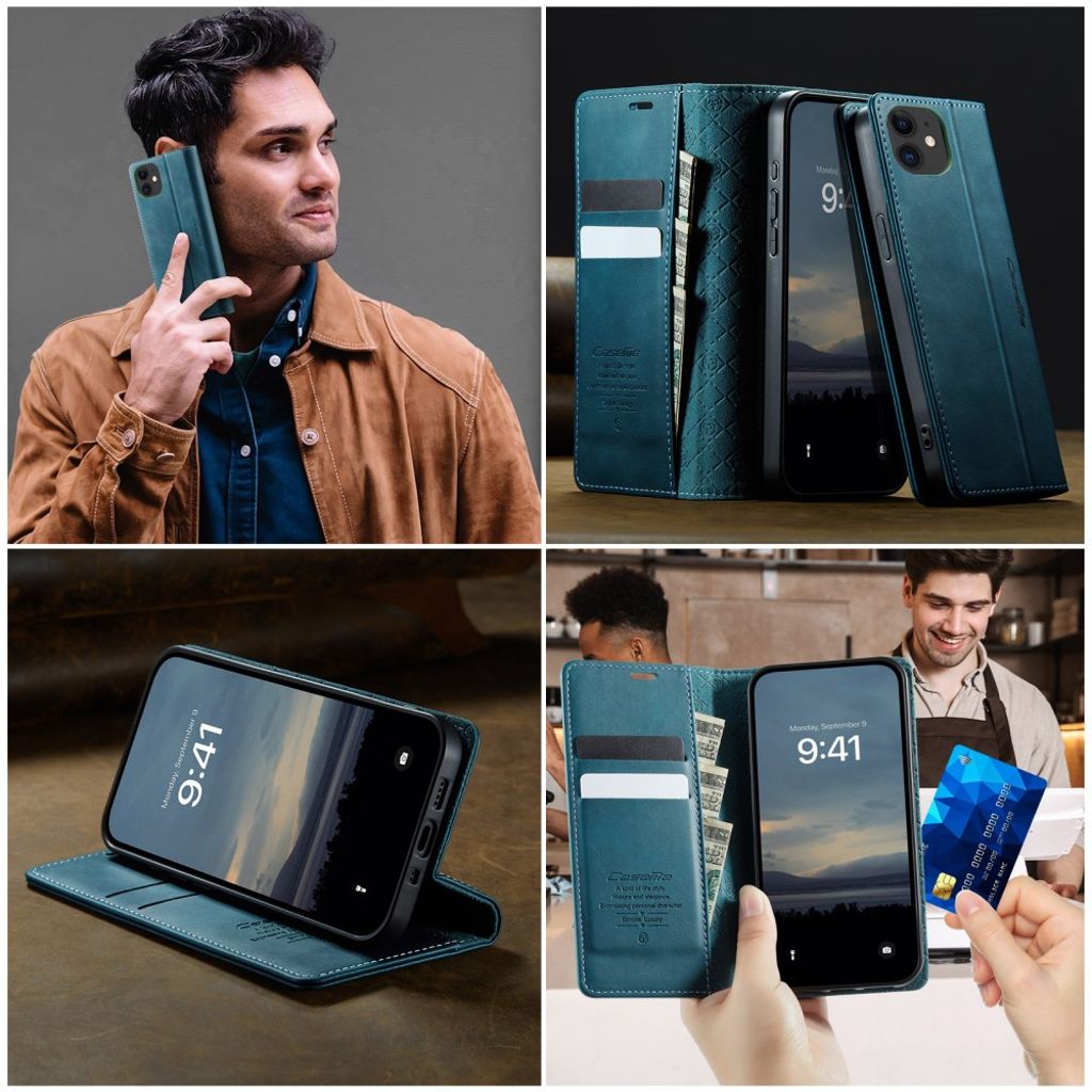 CASEME iPhone 12 Mini Cover with Card slots - Green