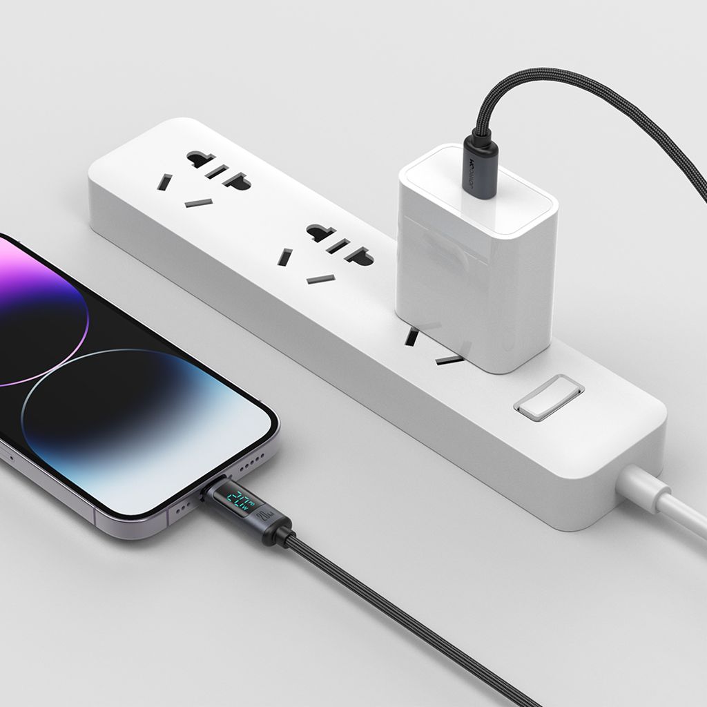 Joyroom Prism Series A16 Lightning / USB-C PD 20W 1,2m kabel - sort