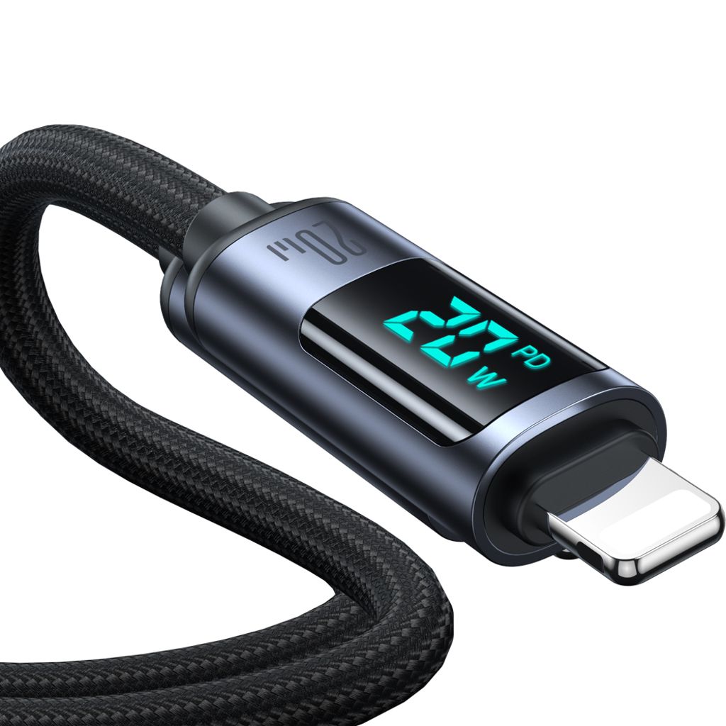 Joyroom Prism Series A16 Lightning / USB-C PD 20W 1,2m kabel - sort