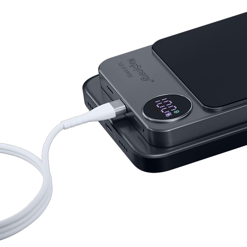 3mk MagSynergy powerbank 10000 mAh med MagSafe – svart
