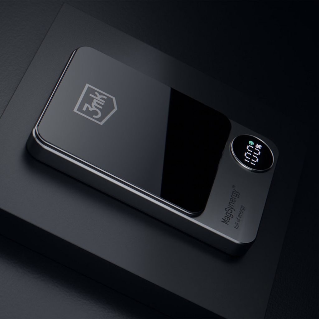 3mk MagSynergy powerbank 10000 mAh med MagSafe – svart