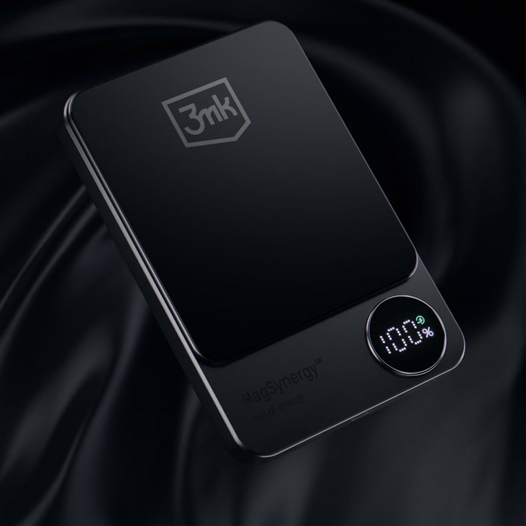 3mk MagSynergy powerbank 10000 mAh med MagSafe – svart