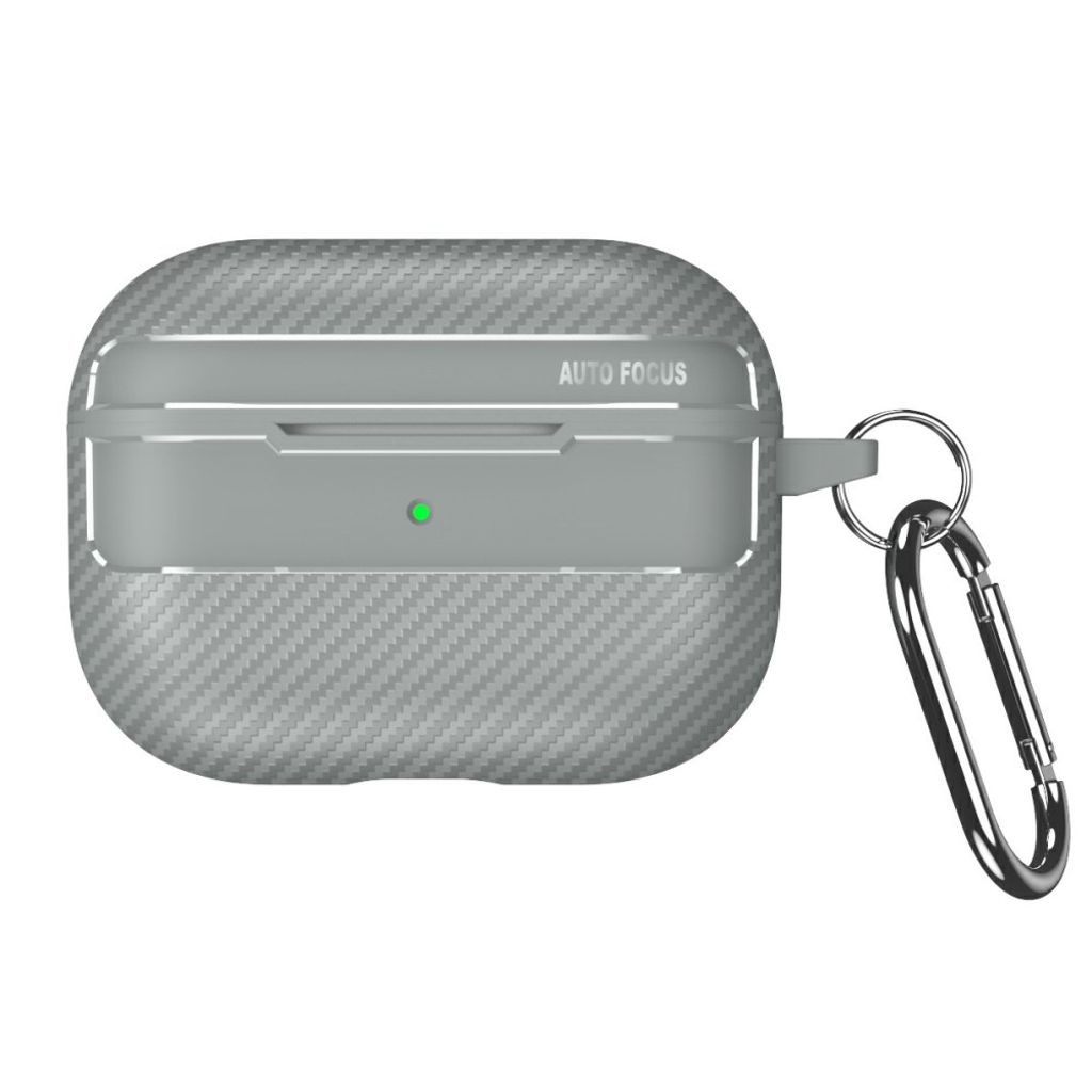 Apple AirPods Pro 3 Cover med Krog - Grå