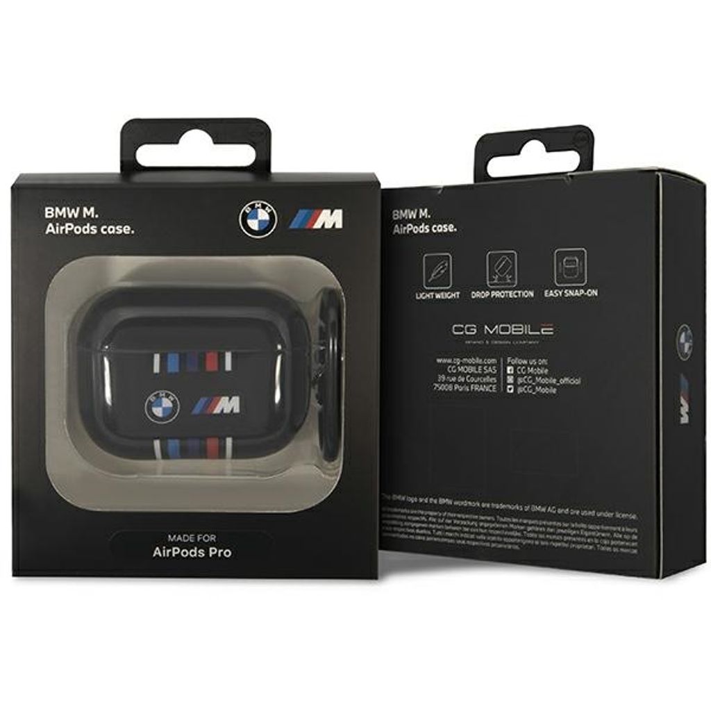 BMW AirPods Pro Etui med M-striber - Sort