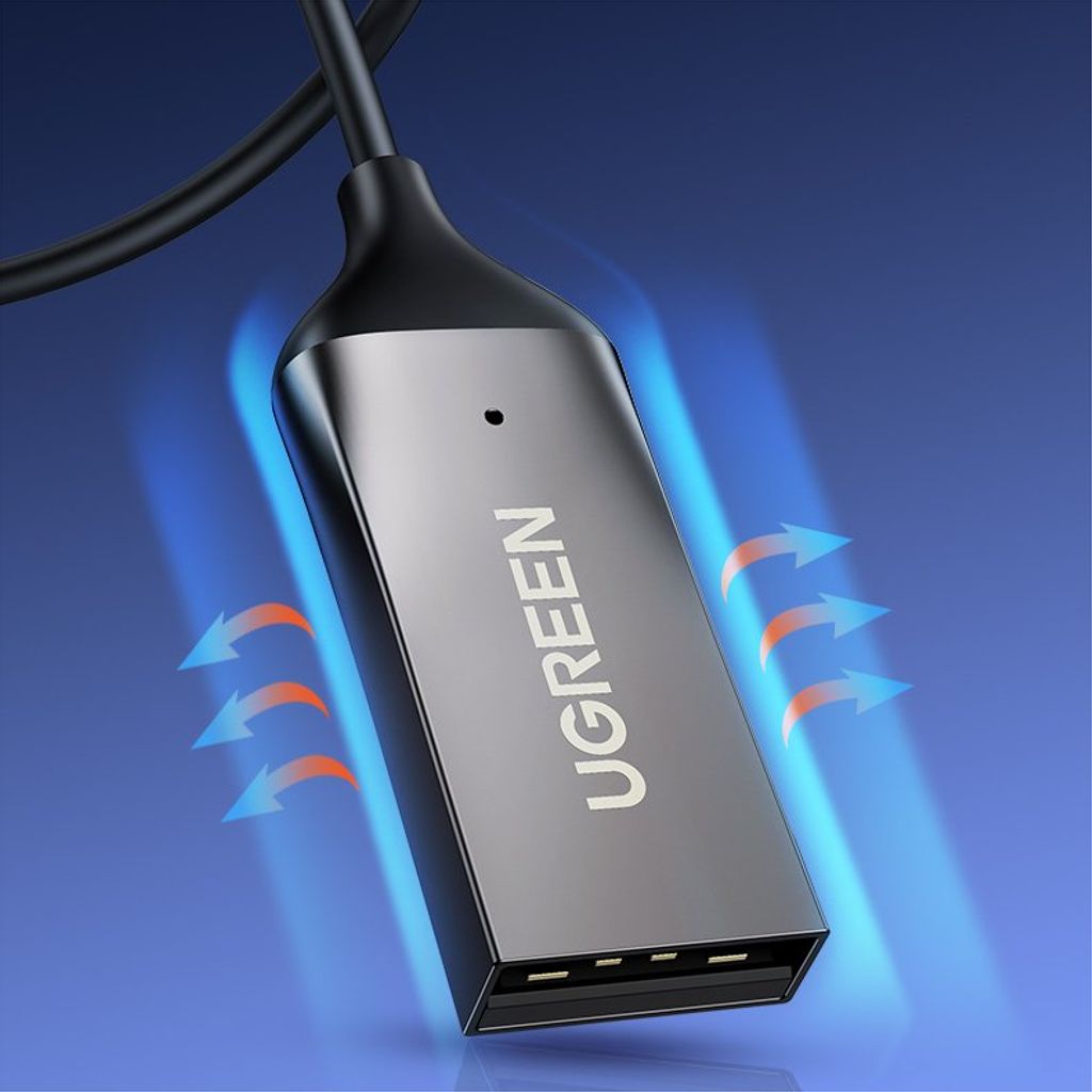 Ugreen Bluetooth 5.3 audio receiver USB-kabel till AUX svart